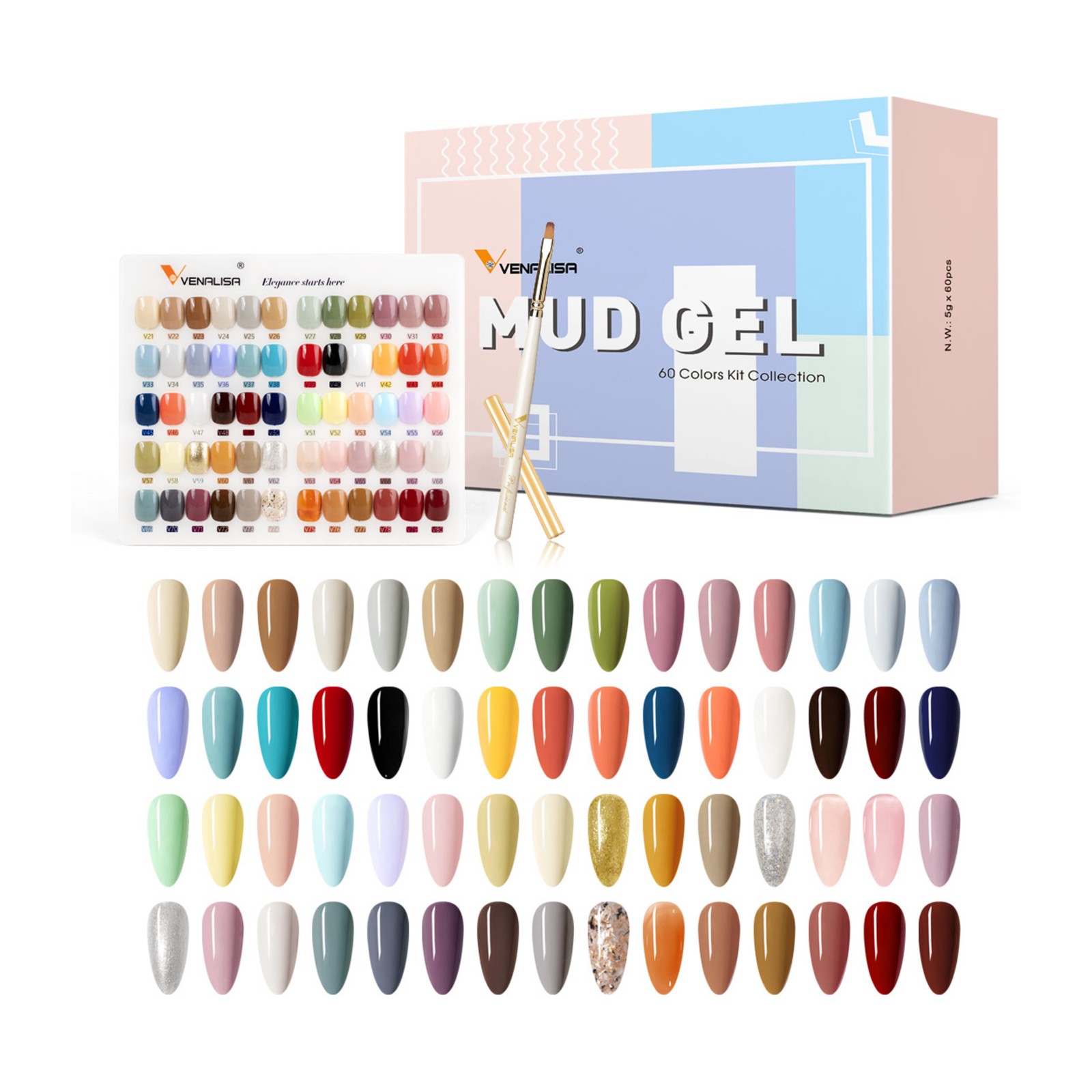 Venalisa -  MUD -  60 farebných gélov